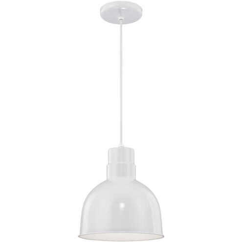 R Series 1 Light 10 inch White Indoor Pendant Ceiling Light